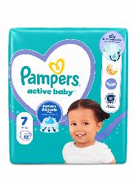 ПРОДУКТЫ ДЛЯ ДЕТЕЙ Памперс Памперс подгузники #7 Active baby 15+кг, 52шт